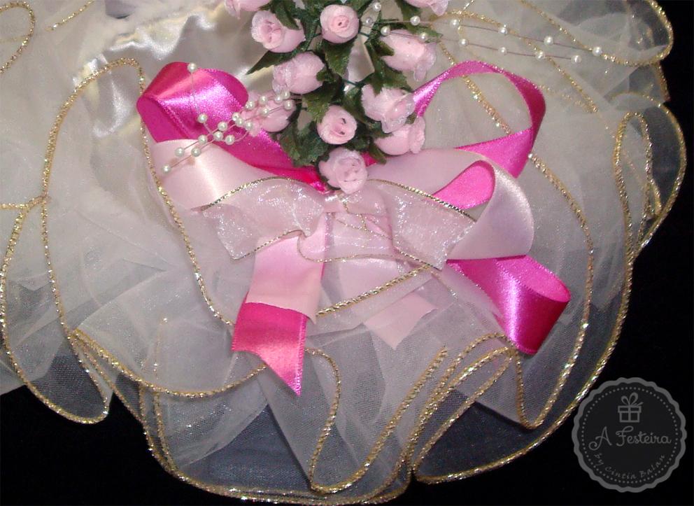 Cesta Florista Cor de Rosa