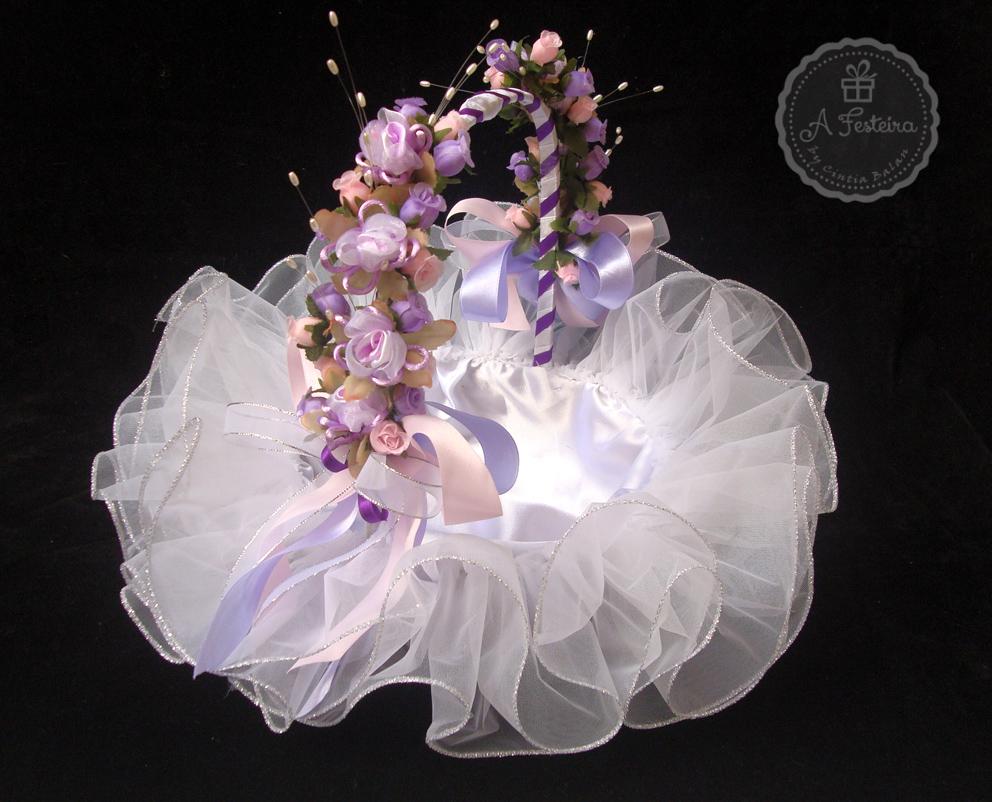 Cesta Florista Lilás