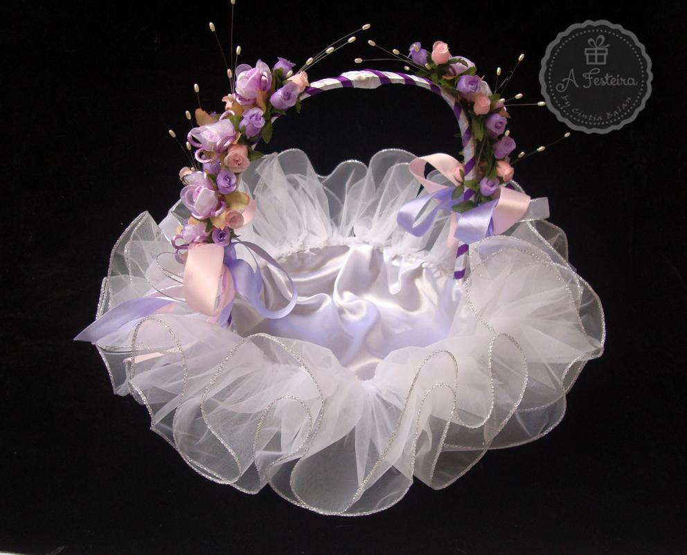 Cesta Florista Lilás