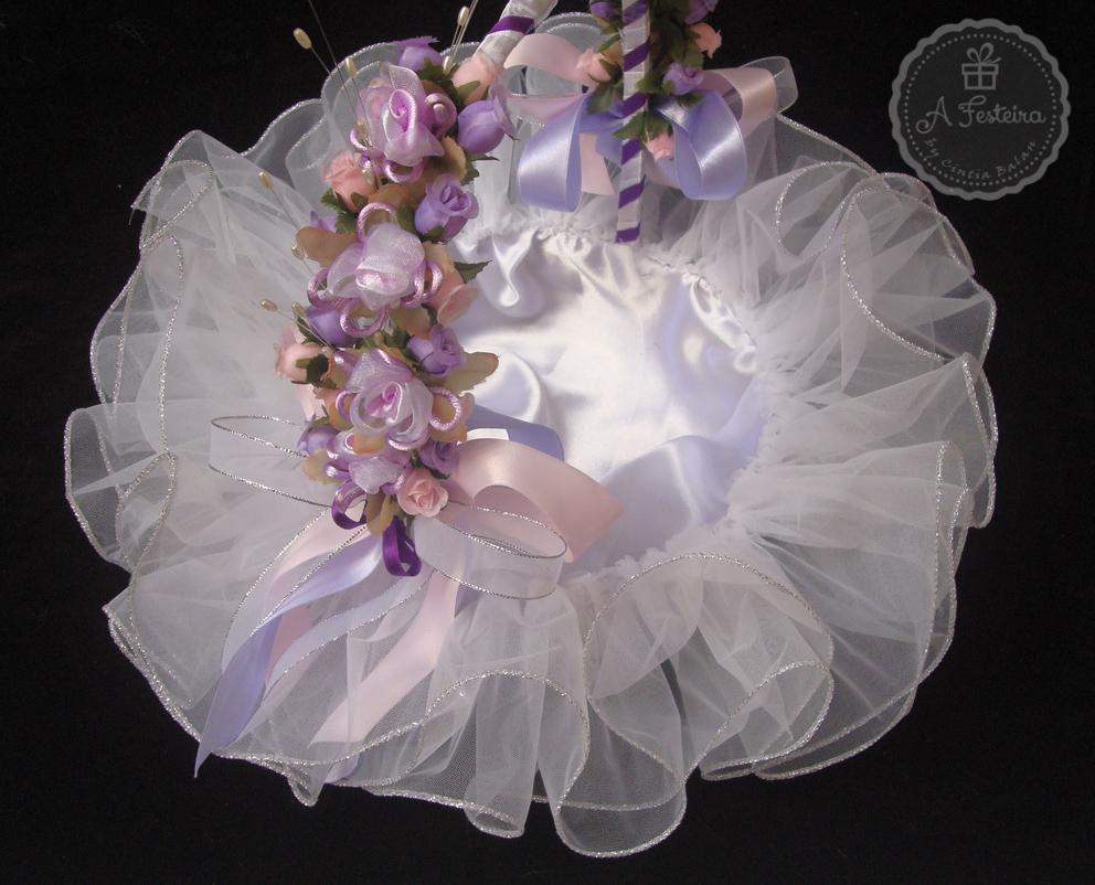 Cesta Florista Lilás