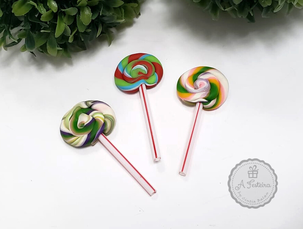 Kit com 40 Mini Pirulito Biscuit - PRONTA ENTREGA
