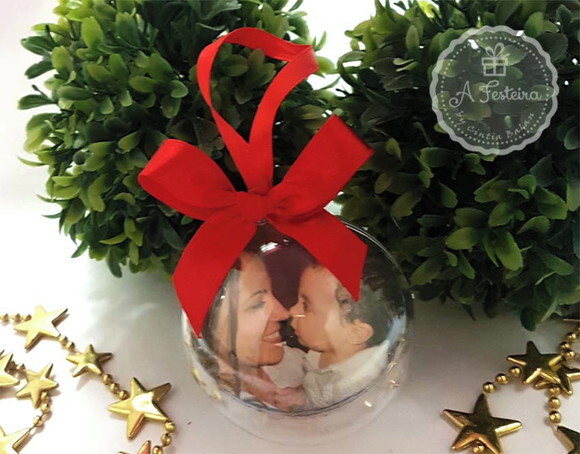 Bola de Natal com Foto
