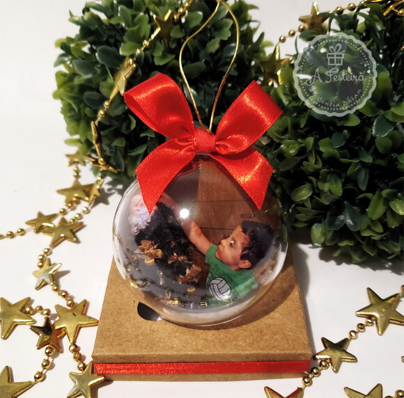 Bola de Natal com Foto