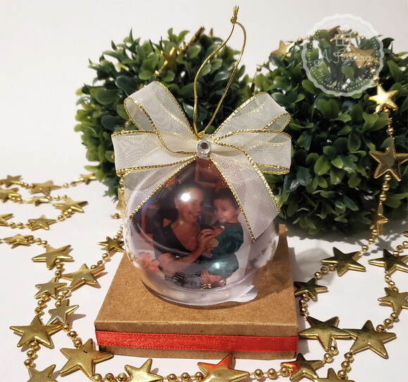 Bola com Dourado e Strass