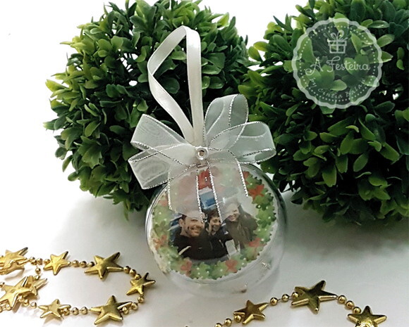 Bola de Natal com Strass