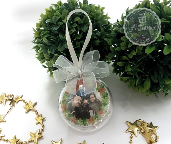 Bola de Natal com Strass