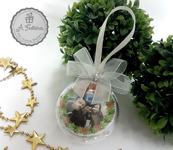 Bola de Natal com Strass