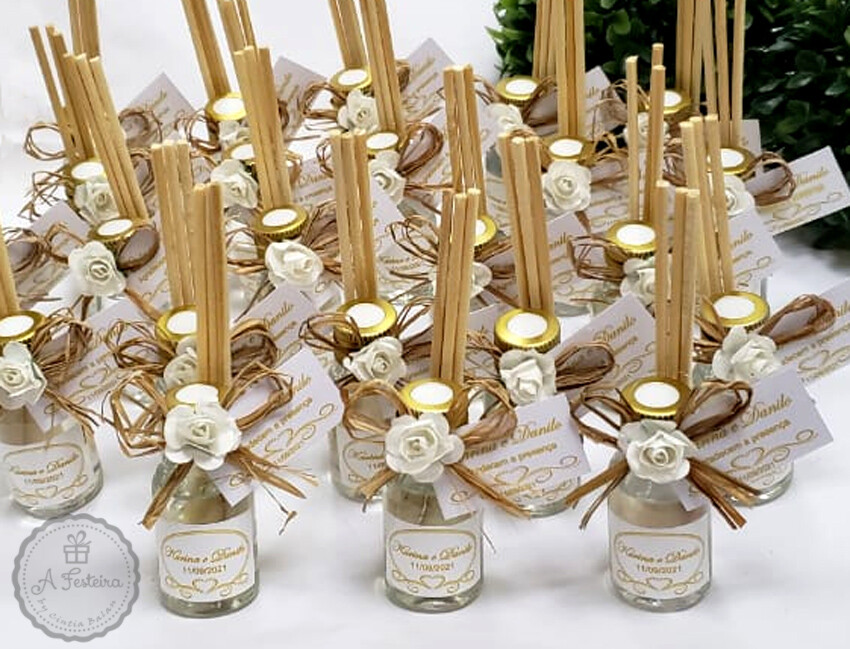 Lembrancinha de casamento Aromatizador Rústico