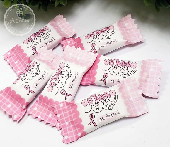 Bala Personalizada Outubro Rosa