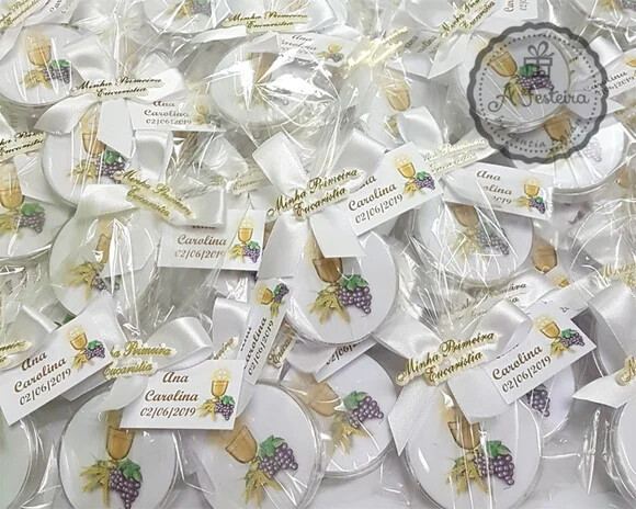 Lembrancinha de Primeira Eucaristia Uvas