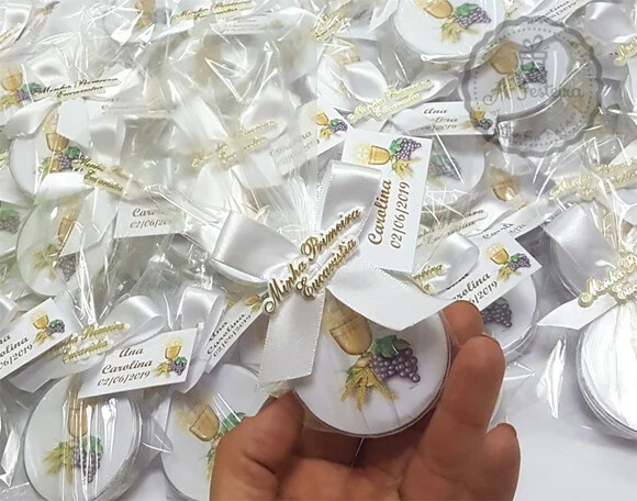 Lembrancinha de Primeira Eucaristia Uvas