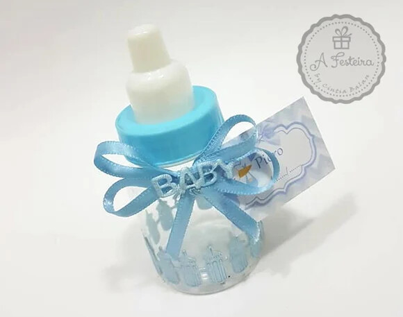 Mini Mamadeira Azul