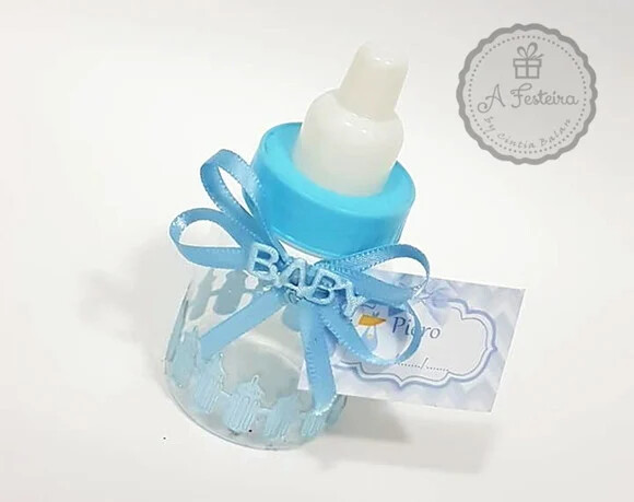 Mini Mamadeira Azul