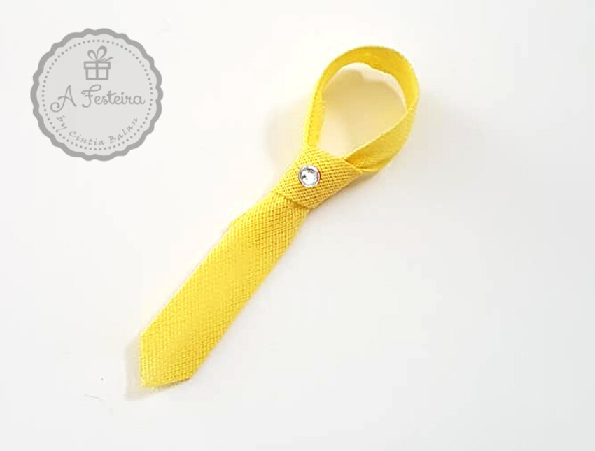 Mini Gravata com Strass e Imã