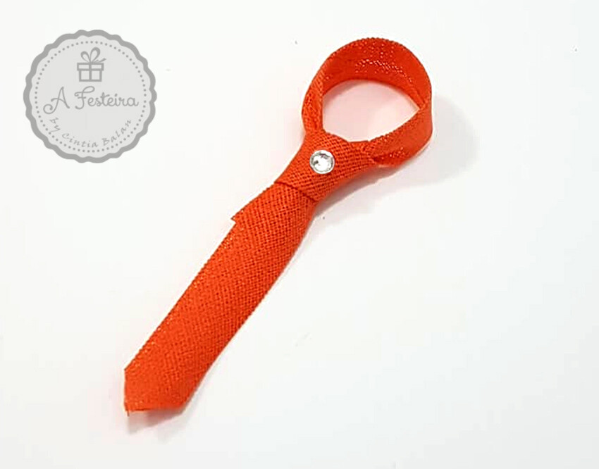 Mini Gravata com Strass