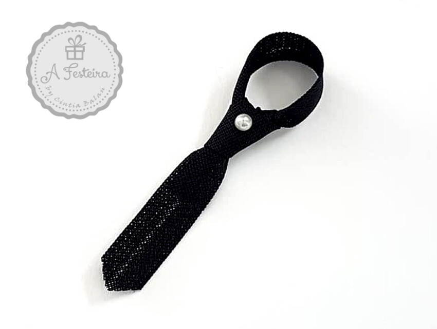 Mini Gravata com Pérola e Imã