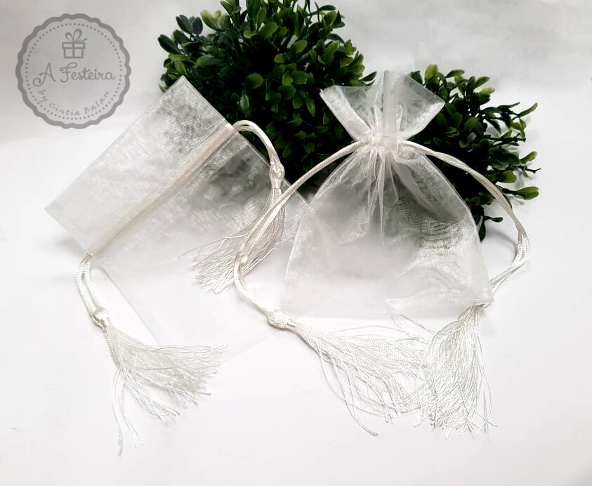 Kit com 17 Saquinhos de Organza