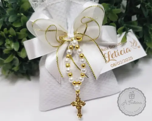 Saquinho Perfumado com Tercinho Dourado
