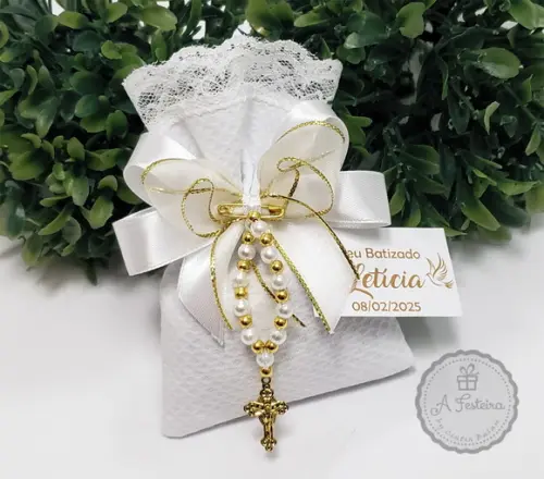 Saquinho Perfumado com Tercinho Dourado