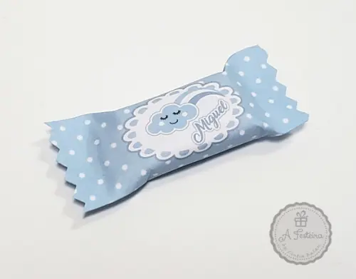 Bala Personalizada Nuvem Azul