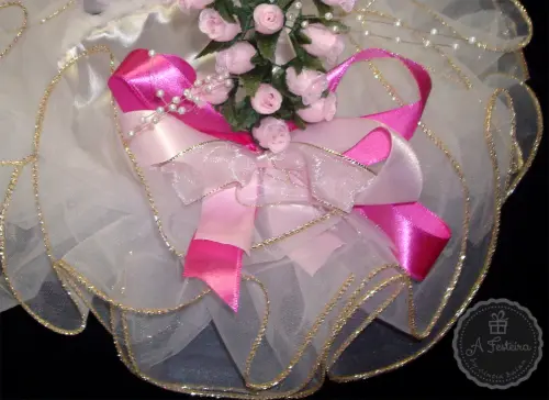 Cesta Florista Cor de Rosa