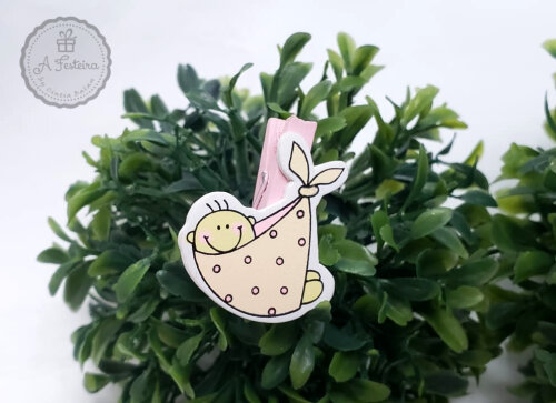 Kit com 06 Mini Pregador Bebê - PRONTA ENTREGA