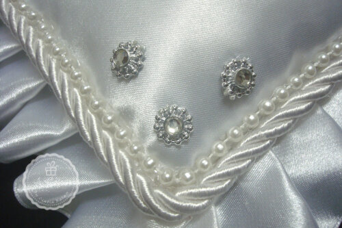 Almofada Porta Alianças com Strass