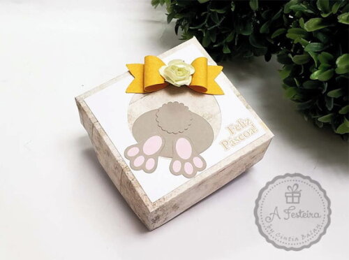 Caixa para 4 Doces Coelhinho