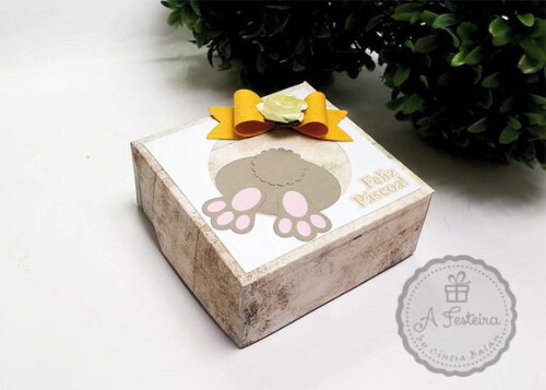 Caixa para 4 Doces Coelhinho