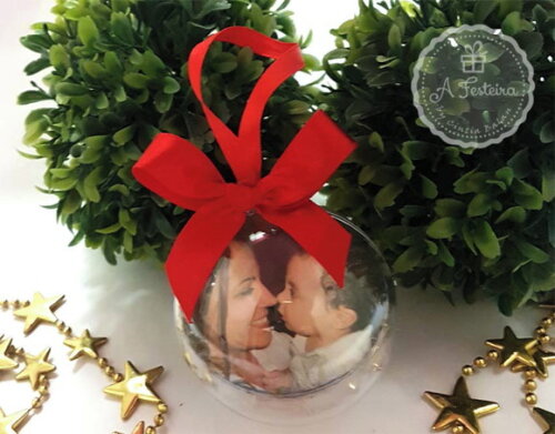 Bola de Natal com Foto