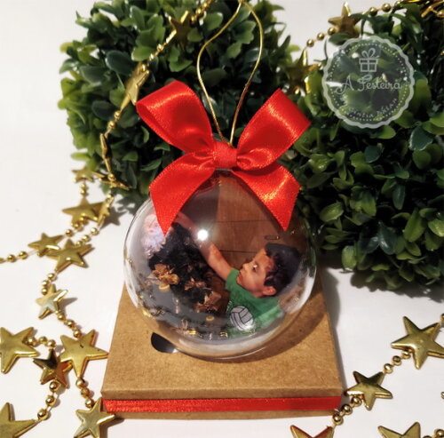 Bola de Natal com Foto