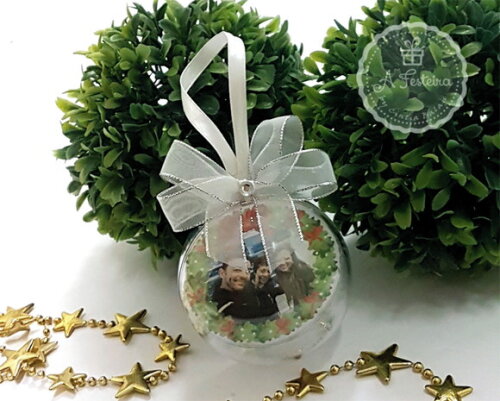 Bola de Natal com Strass