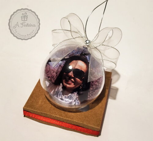 Bola de Natal com Strass