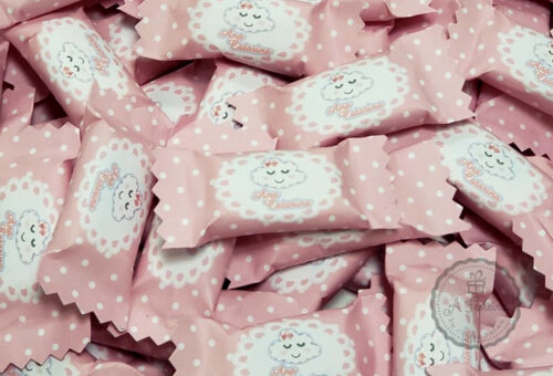 Bala Personalizada Nuvem Rosa
