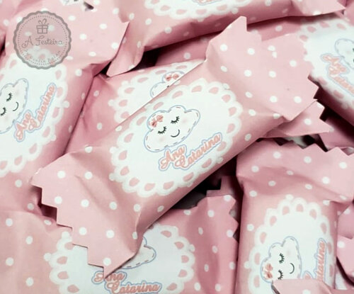 Bala Personalizada Nuvem Rosa