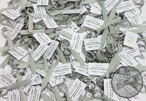 Mini Gravata Chaveiro com Tag Personalizado