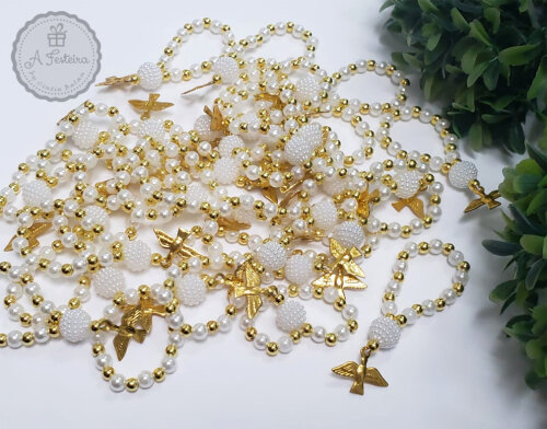 Tercinho com Pérola Craquelada e Espírito Santo Dourado