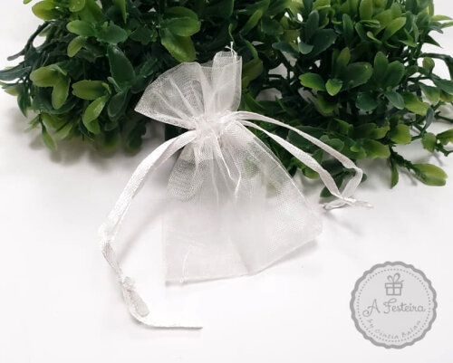 Kit com 60 saquinhos de organza
