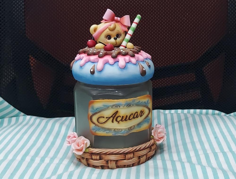 POTE DE AÇÚCAR CESTINHA DOCE
