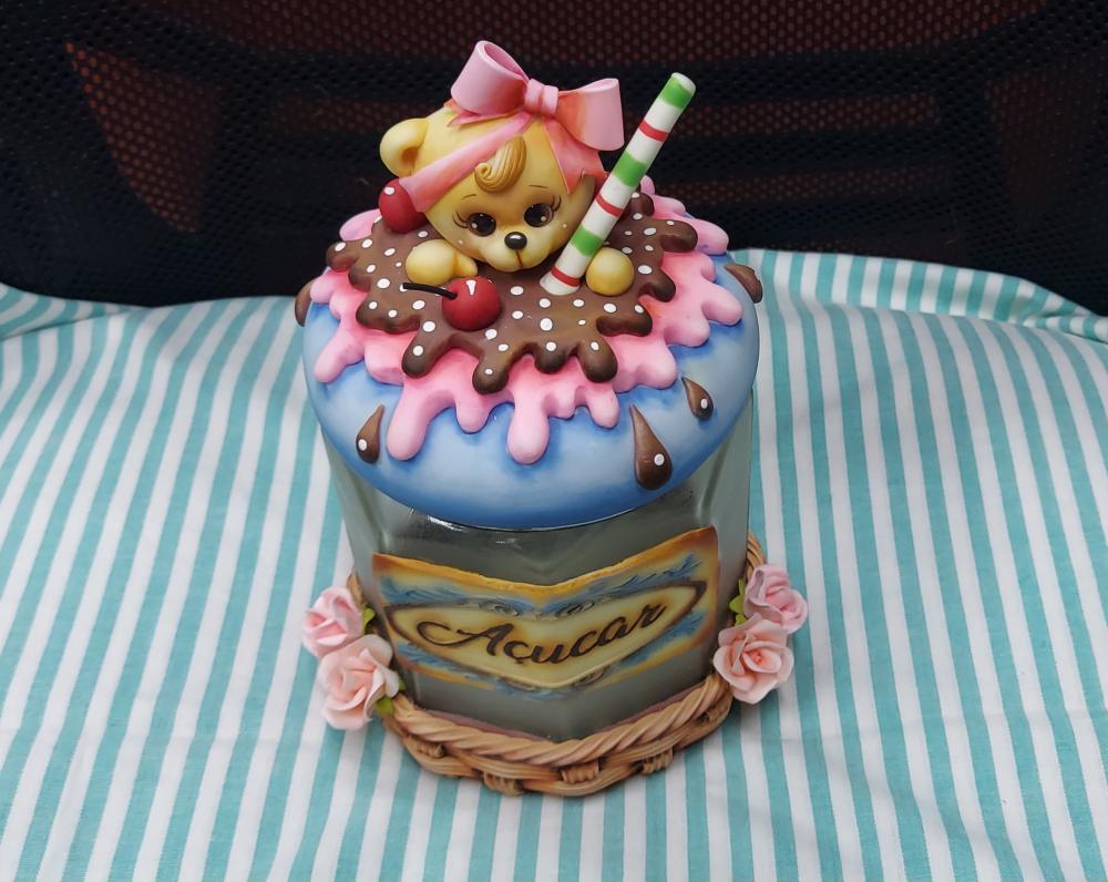 POTE DE AÇÚCAR CESTINHA DOCE