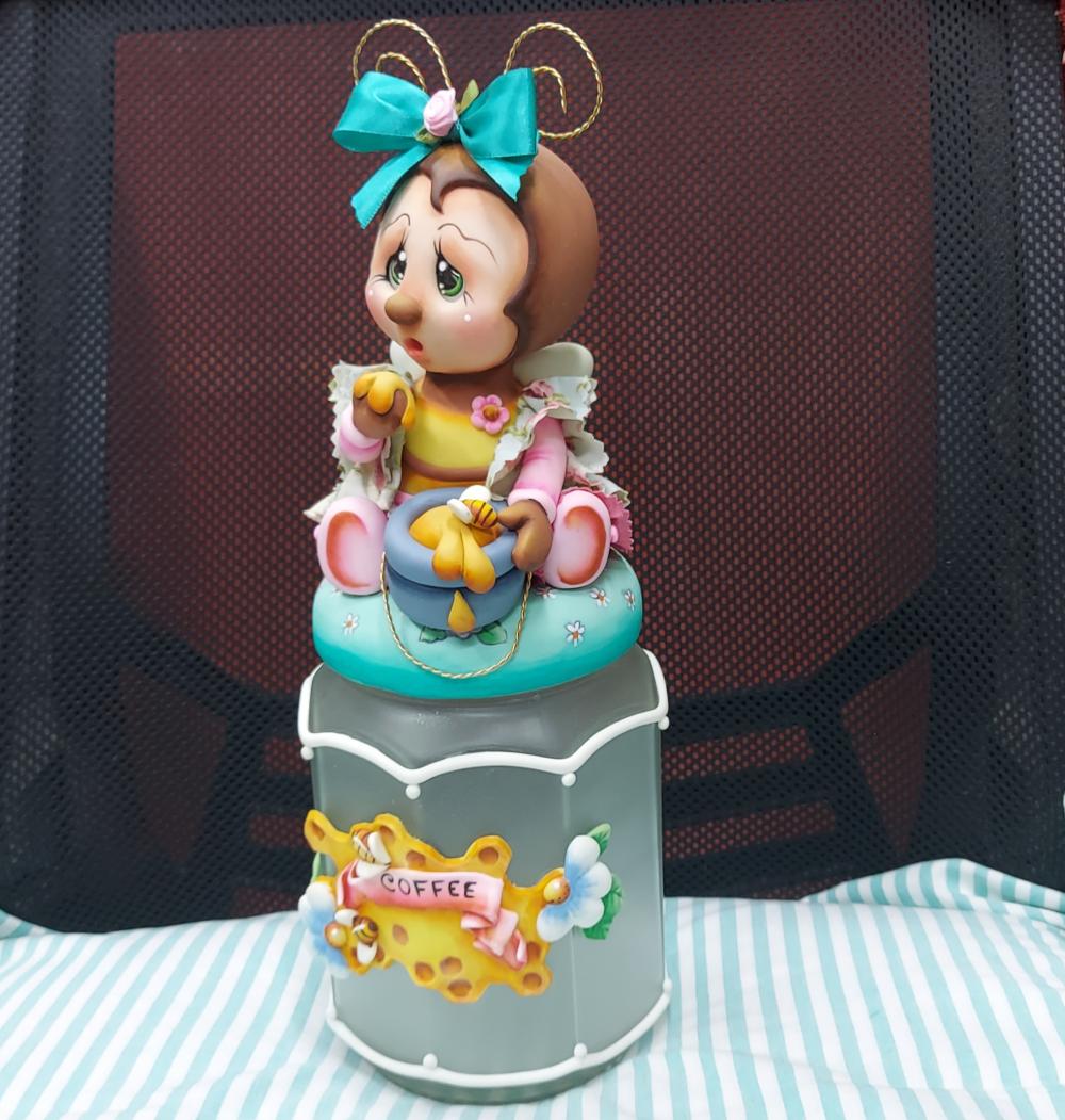 POTE DE CAFÉ COM ABELHA