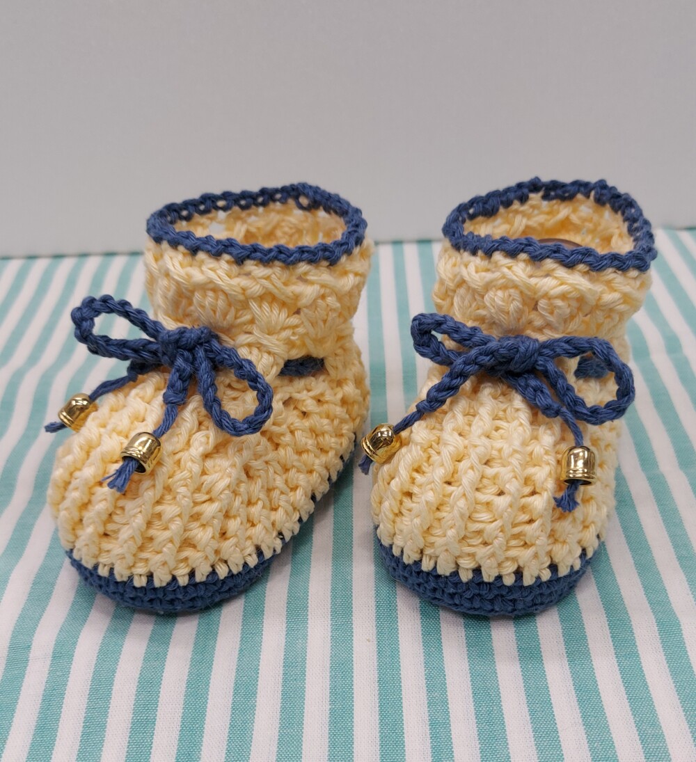 BOTINHA PARA BEBÊ, BOTINHA FERNANDO 9CM, CROCHÊ, SAPATINHOS DE
