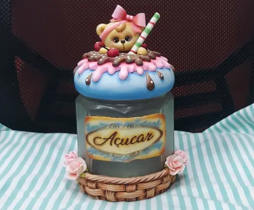 POTE DE AÇÚCAR CESTINHA DOCE
