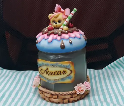 POTE DE AÇÚCAR CESTINHA DOCE