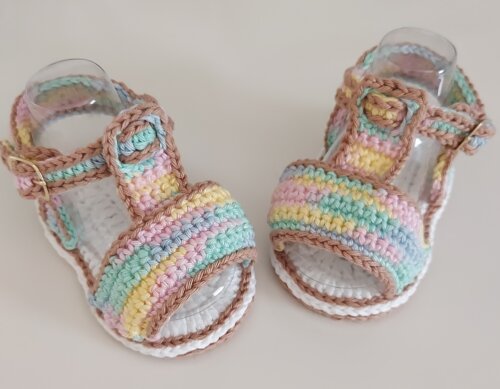 SANDÁLIA PARA BEBÊ MENINA MODELO BÁRBARA 10CM, SANDÁLIA PARA
