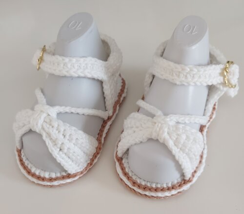 SANDÁLIA DE CROCHÊ PARA BEBÊ MENINA MODELO LÚ, SANDÁLIA PARA BEBÊ DE CROCHÊ, SANDÁLIA PARA MENINA, SANDÁLIA DE CROCHÊ, CROCHÊ