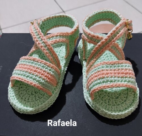 SANDÁLIA DE CROCHÊ PARA BEBÊ MODELO RAFAELA 12CM,  SANDÁLIA PARA MENINA, SANDÁLIA DE CROCHÊ PARA MENINA, CROCHÊ