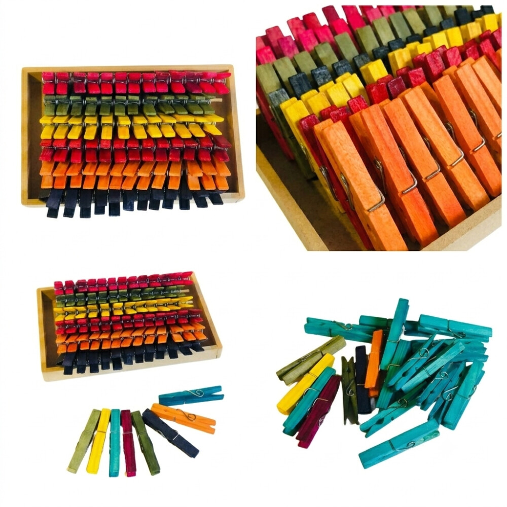 KIT 36 PRENDEDORES COLORIDOS