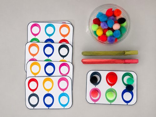 Jogo Balões – Pareamento de Cores