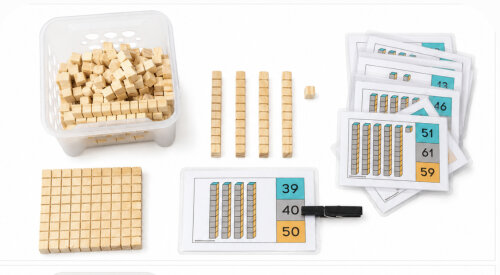 Kit Material Dourado Montessori Com Cartões